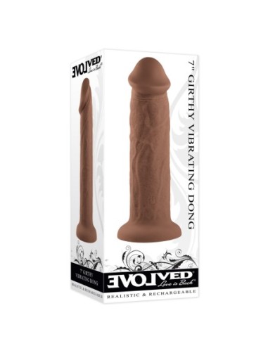 EVOLUCIONADO 7INCH GIRTHY VIBRADOR DONG CARNE...