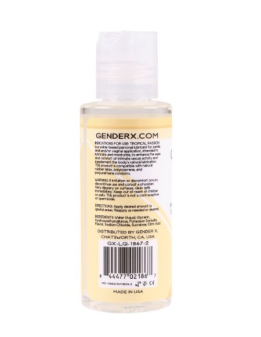 LUBRICANTE SABOR PASIÓN TROPICAL GENDER X, 60ML