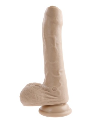 EVOLUCIONADO PEEK A BOO DILDO VIBRADOR 8 PULGADAS LUZ