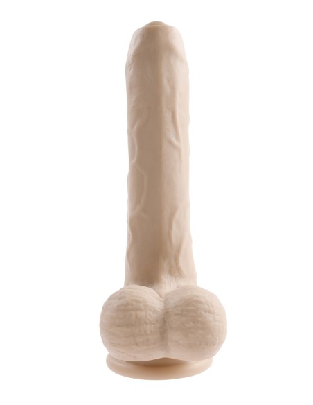 EVOLUCIONADO PEEK A BOO DILDO VIBRADOR 8 PULGADAS LUZ