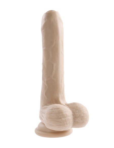 EVOLUCIONADO PEEK A BOO DILDO VIBRADOR 8 PULGADAS LUZ