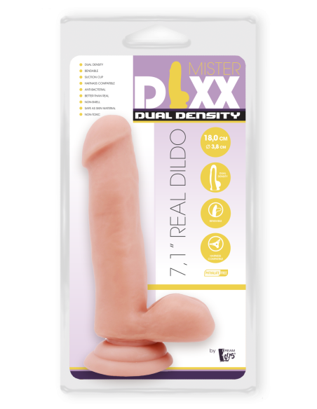 SEÑOR. CONSOLADOR DIXX DE DOBLE DENSIDAD DE 7,1 PULGADAS