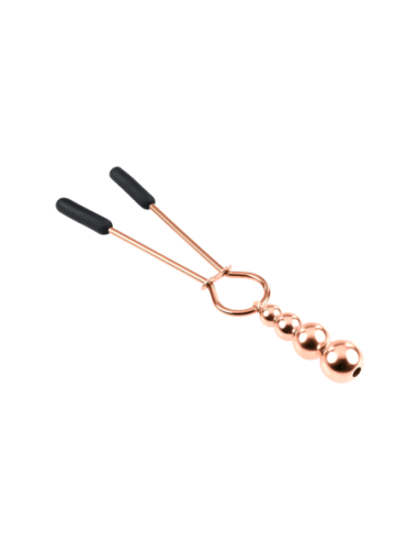 PINZAS PARA PEZONES CON CUENTAS SELOPA ORO ROSA