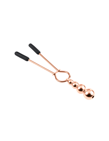 PINZAS PARA PEZONES CON CUENTAS SELOPA ORO ROSA