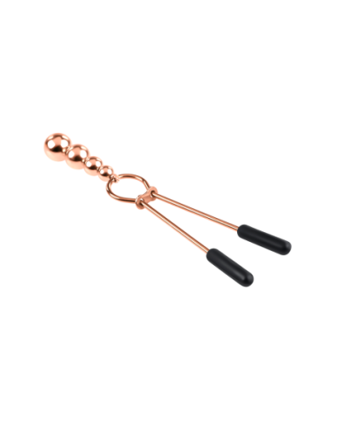 PINZAS PARA PEZONES CON CUENTAS SELOPA ORO ROSA