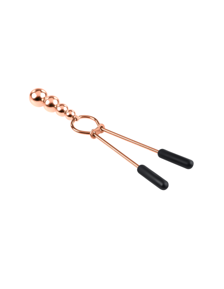 PINZAS PARA PEZONES CON CUENTAS SELOPA ORO ROSA