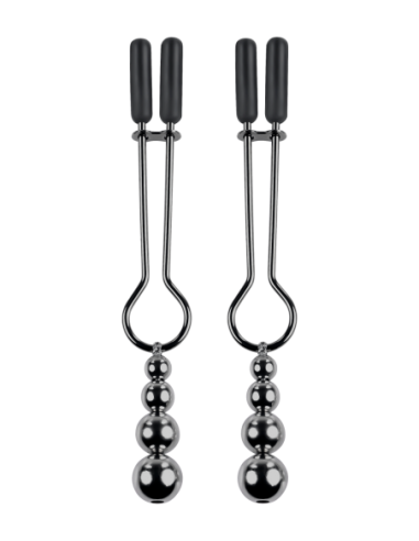 PINZAS PARA PEZONES CON CUENTAS SELOPA CROMADO...