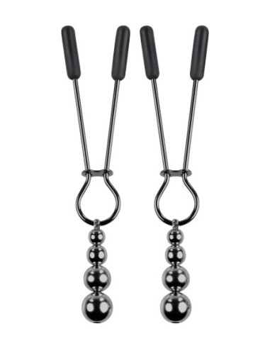 PINZAS PARA PEZONES CON CUENTAS SELOPA CROMADO...