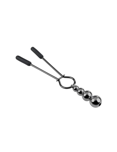 PINZAS PARA PEZONES CON CUENTAS SELOPA CROMADO NEGRO