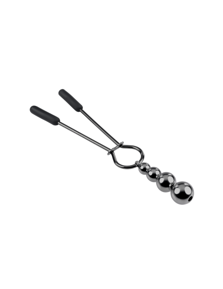 PINZAS PARA PEZONES CON CUENTAS SELOPA CROMADO NEGRO