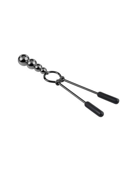 PINZAS PARA PEZONES CON CUENTAS SELOPA CROMADO NEGRO