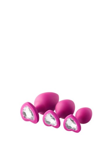 KIT DE ENTRENAMIENTO ANAL FLIRTS GEM STONE ROSA