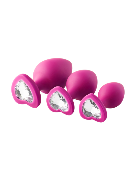 KIT DE ENTRENAMIENTO ANAL FLIRTS GEM STONE ROSA
