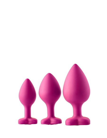 KIT DE ENTRENAMIENTO ANAL FLIRTS GEM STONE ROSA