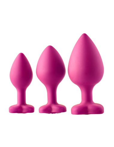 KIT DE ENTRENAMIENTO ANAL FLIRTS GEM STONE ROSA
