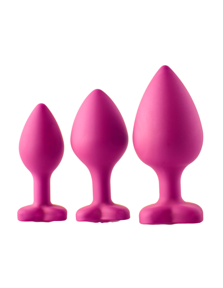 KIT DE ENTRENAMIENTO ANAL FLIRTS GEM STONE ROSA