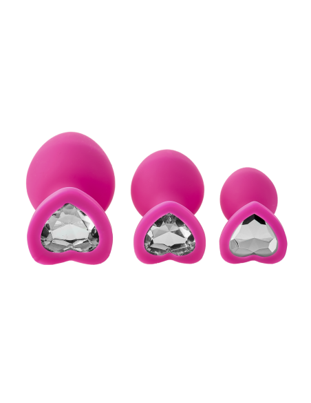 KIT DE ENTRENAMIENTO ANAL FLIRTS GEM STONE ROSA