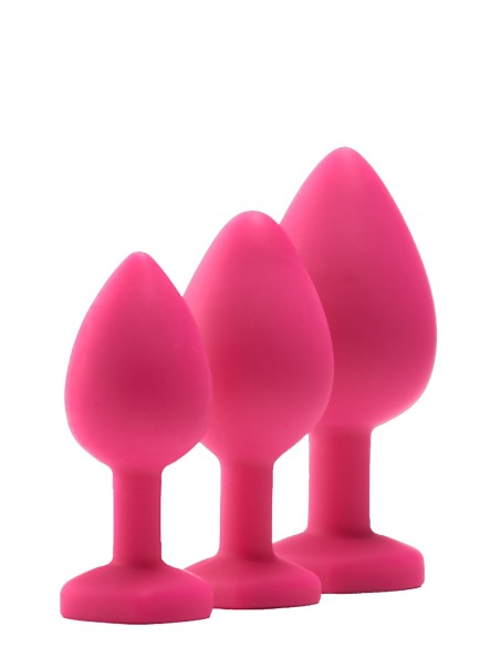 KIT DE ENTRENAMIENTO ANAL FLIRTS GEM STONE ROSA