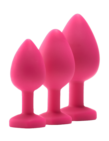 KIT DE ENTRENAMIENTO ANAL FLIRTS GEM STONE ROSA