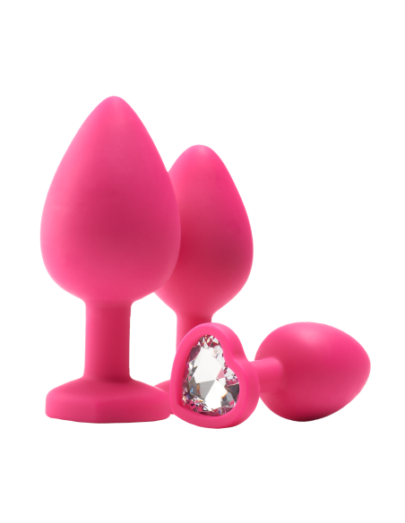 KIT DE ENTRENAMIENTO ANAL FLIRTS GEM STONE ROSA