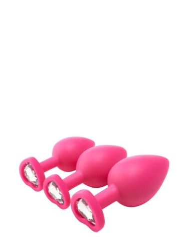 KIT DE ENTRENAMIENTO ANAL FLIRTS GEM STONE ROSA