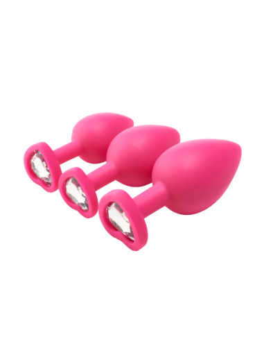 KIT DE ENTRENAMIENTO ANAL FLIRTS GEM STONE ROSA