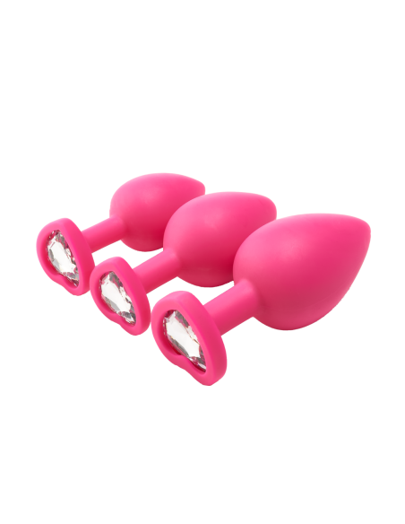 KIT DE ENTRENAMIENTO ANAL FLIRTS GEM STONE ROSA