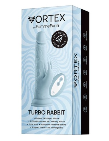 FEMMEFUNN INALAMBRICO TURBO CONEJO AZUL CLARO