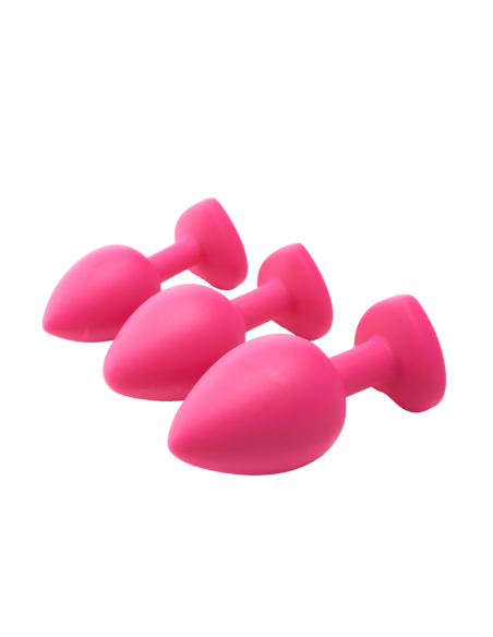 KIT DE ENTRENAMIENTO ANAL FLIRTS GEM STONE ROSA