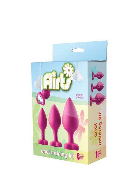 KIT DE ENTRENAMIENTO ANAL FLIRTS GEM STONE ROSA