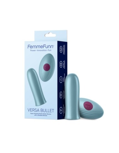 FEMMEFUNN VERSA BULLET CON MANDO AZUL CLARO