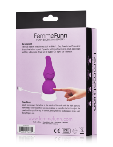 MASAJEADOR FEMMEFUNN STUBBY MORADO