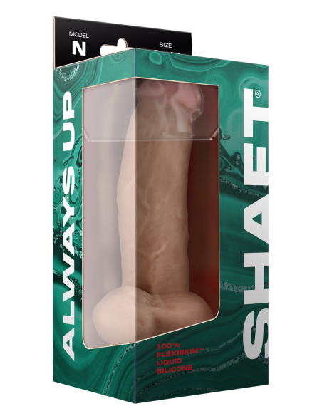 EJE MODELO N 8.5 PULGADAS DONG DE SILICONA LÍQUIDA CON BOLAS DE PINO