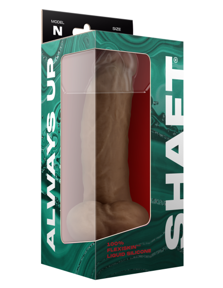 EJE MODELO N 9.5 PULGADAS DONG DE SILICONA LÍQUIDA CON BOLAS DE ROBLE