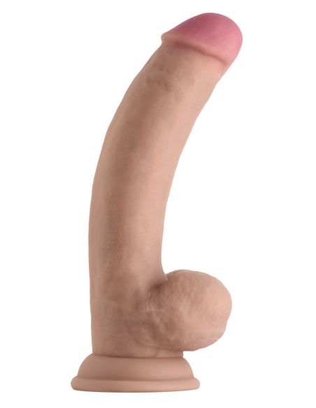 EJE MODELO C 8.5 PULGADAS DONG DE SILICONA LÍQUIDA CON BOLAS DE PINO