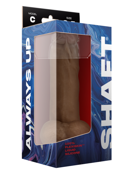 EJE MODELO C 8.5 PULGADAS DONG DE SILICONA LÍQUIDA CON BOLAS DE ROBLE