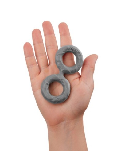 EJE DOBLE C-RING MEDIANO GRIS