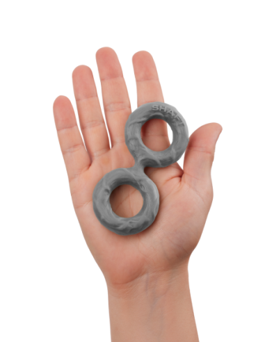 EJE DOBLE C-RING MEDIANO GRIS