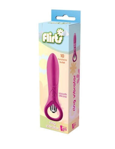FLIRTS ANILLO VIBRADOR 10 FUNCIONES ROSA