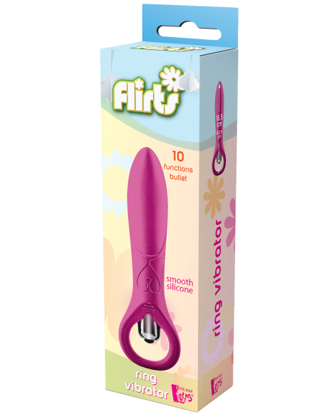 FLIRTS ANILLO VIBRADOR 10 FUNCIONES ROSA