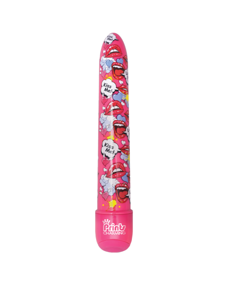 IMPRESIONES ENCANTADOR POP TEASE 7 PULGADAS VIBRADOR CLÁSICO KISS ME PINK