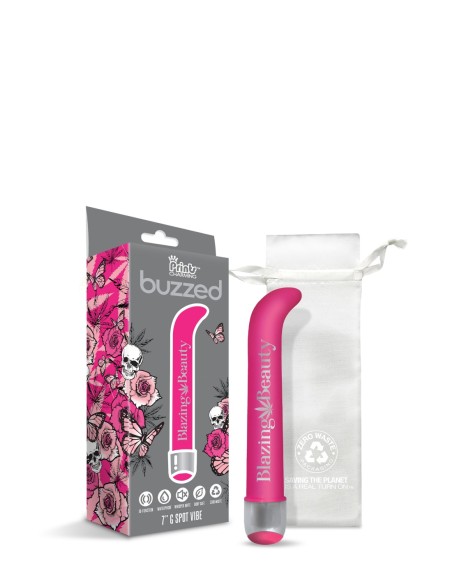 IMPRESIONES ENCANTADOR ZUMBADO VIBRADOR DE PUNTO G DE 7 PULGADAS BELLEZA ARDIENTE