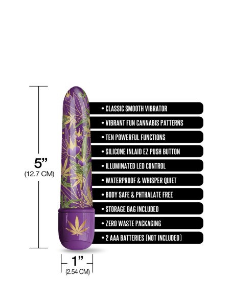 IMPRESIONES ENCANTADOR BUZZED 5 PULGADAS MINI VIBRADOR PURPLE HAZE