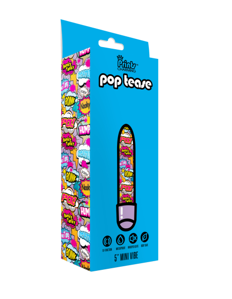 IMPRESIONES ENCANTADOR POP TEASE 5 PULGADAS MINI VIBE FCK PÚRPURA