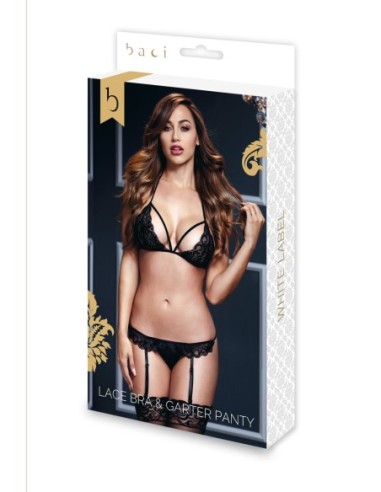 LACY BRA BRAGA CON ENTREPIERNA ABIERTA 2P NEGRO