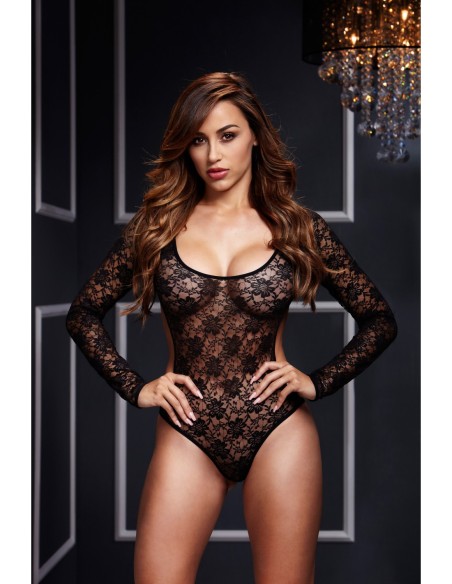 BODY LAZY CORTE ESPALDA 1PC NEGRO