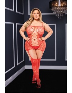 BODYSTOCKING DE ENCAJE CON TIRANTES DELANTEROS CORSÉ BACI... 2