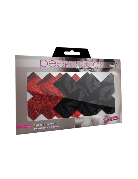 PEEKABOO PASTIES BESOS ROBADOS X