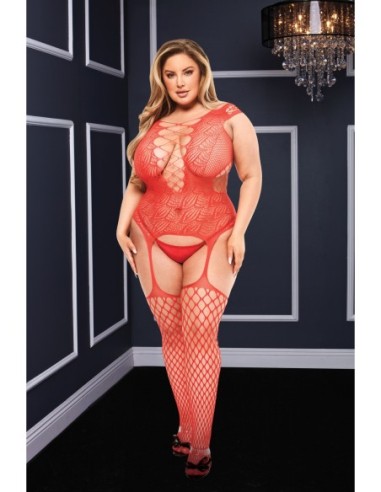 BACI BODY DE RED CON TIRANTES DELANTEROS CORSET...