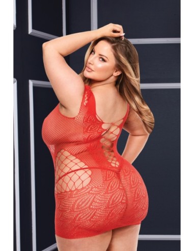 BACI VESTIDO MINI CORSET DE ENCAJE DELANTERO...